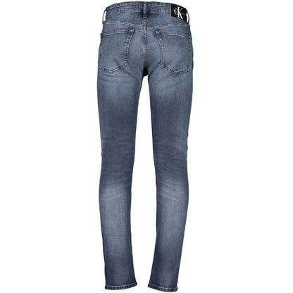 Calvin Klein Blue Cotton Skinny Jeans