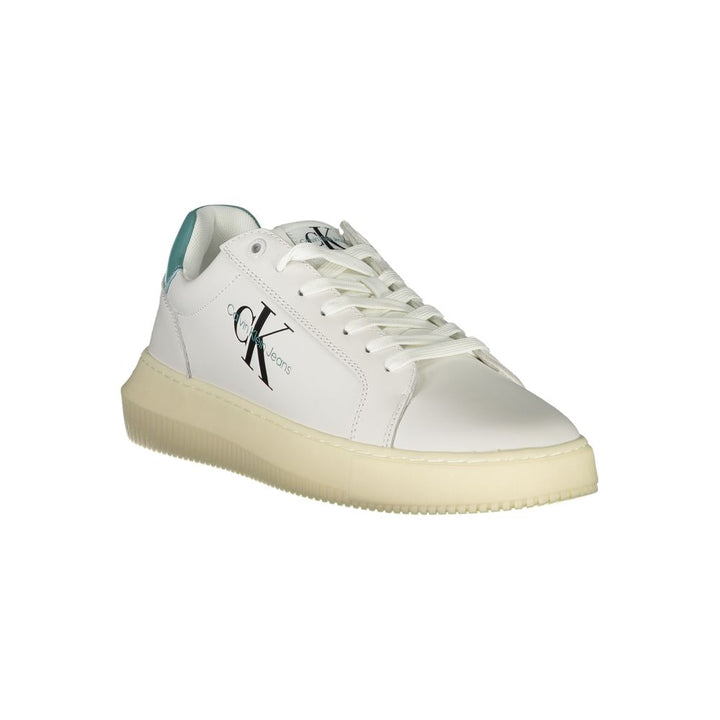 Calvin Klein White Leather Men&