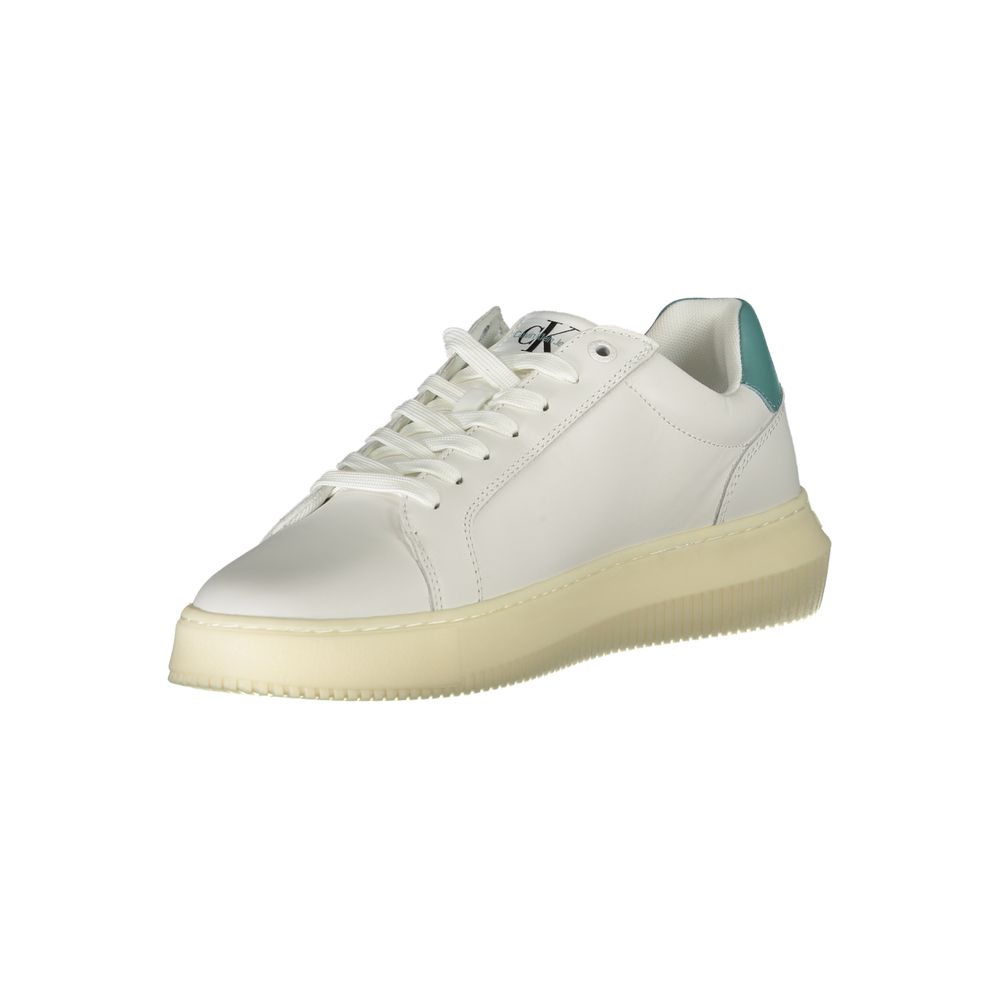 Calvin Klein White Leather Men&