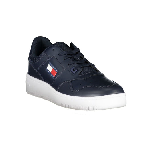 Tommy Hilfiger Blue Polyester Athletic Sneakers