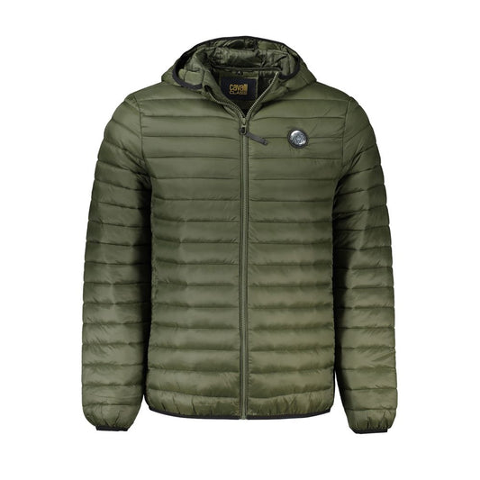 Cavalli Class Green Polyamide Full-Length Jacket