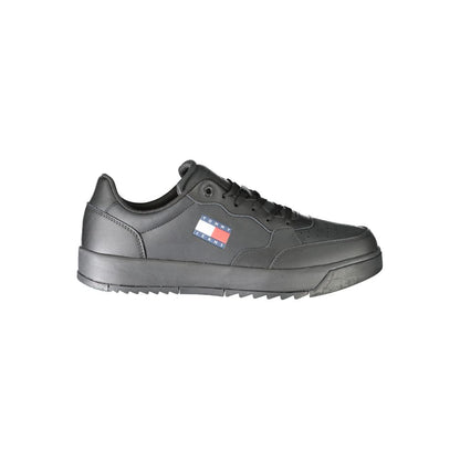 Tommy Hilfiger Black Polyester Athletic Sneakers