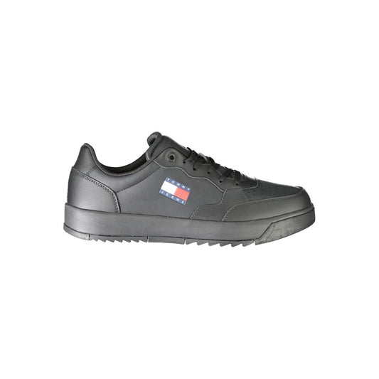 Tommy Hilfiger Black Polyester Athletic Sneakers