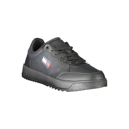 Tommy Hilfiger Black Polyester Athletic Sneakers