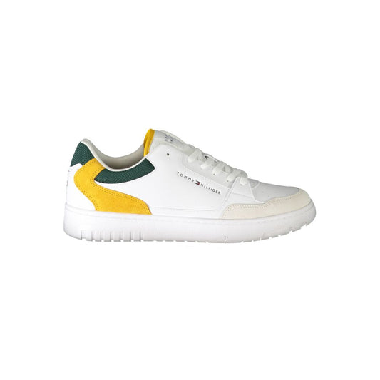 Tommy Hilfiger White Polyester Athletic Sneakers