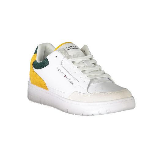 Tommy Hilfiger White Polyester Athletic Sneakers