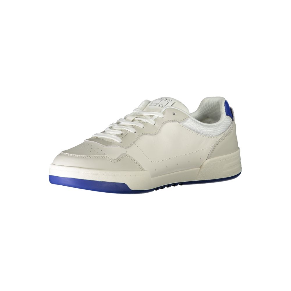 Tommy Hilfiger White Polyester Athletic Sneakers