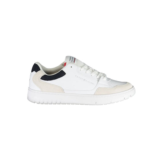 Tommy Hilfiger White Polyester Athletic Sneakers