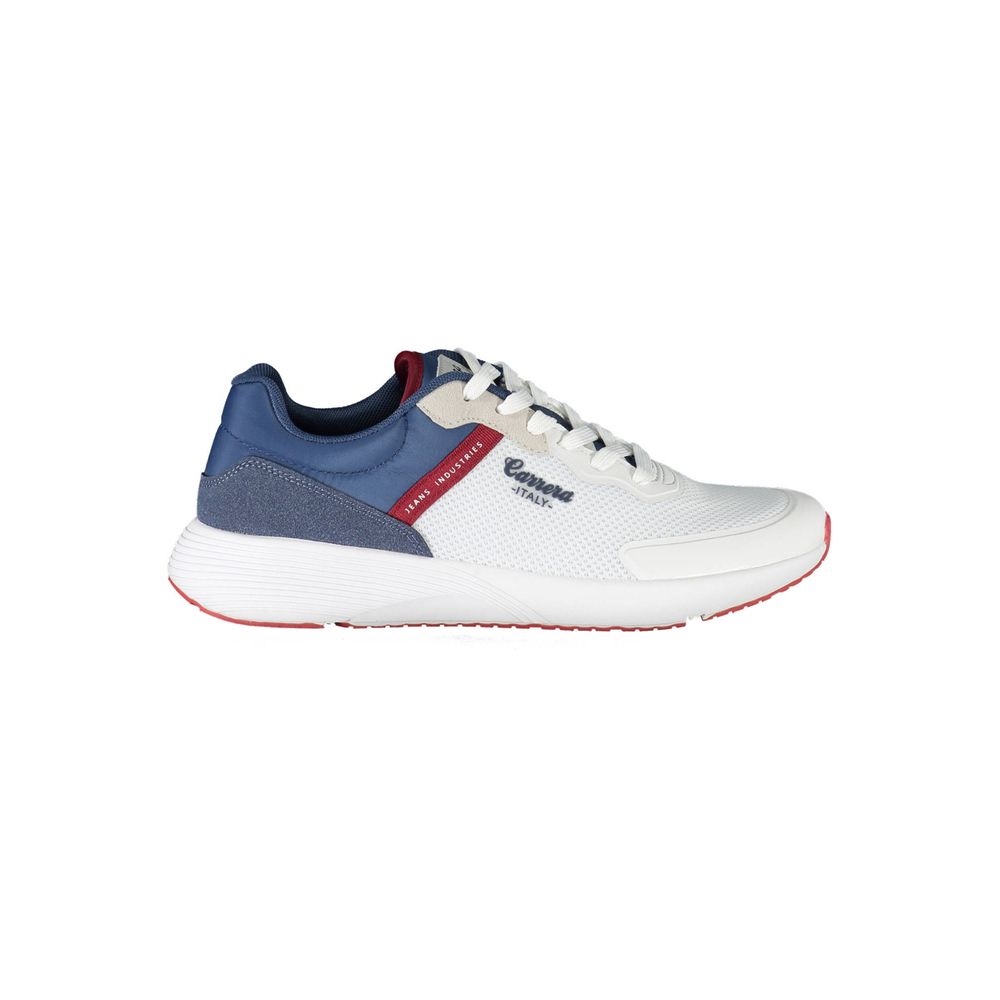 Carrera White Polyester Athletic Sneakers