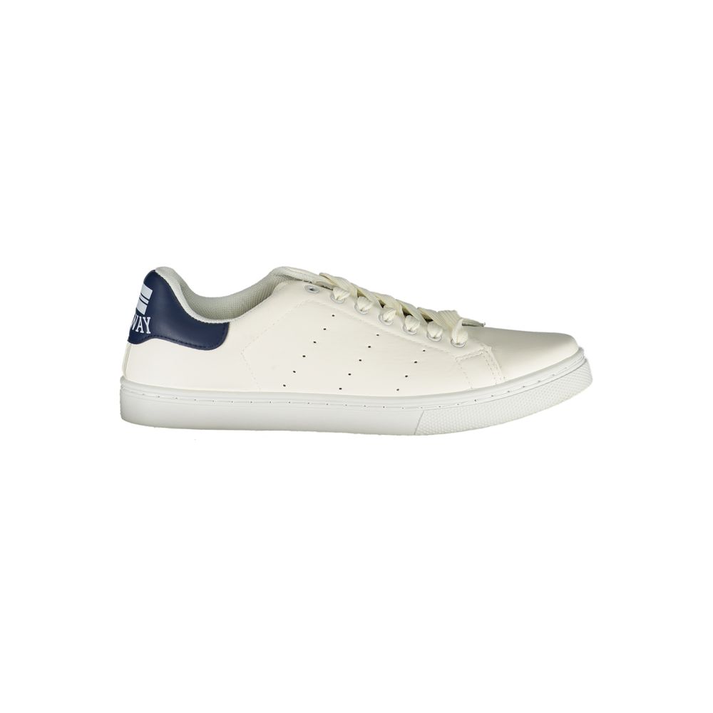 Norway 1963 White Polyester Athletic Sneakers