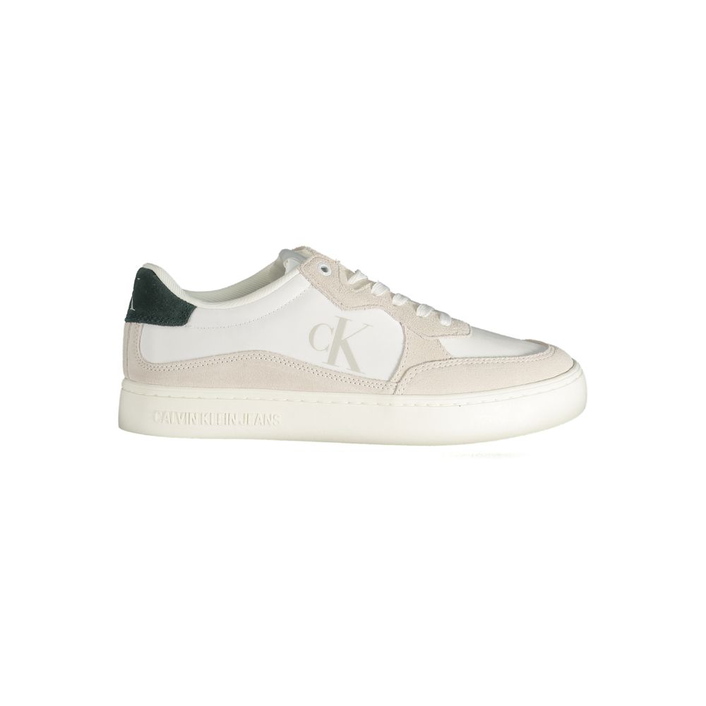 Calvin Klein White Polyester Athletic Sneakers
