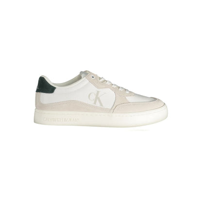 Calvin Klein White Polyester Athletic Sneakers