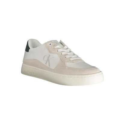 Calvin Klein White Polyester Athletic Sneakers