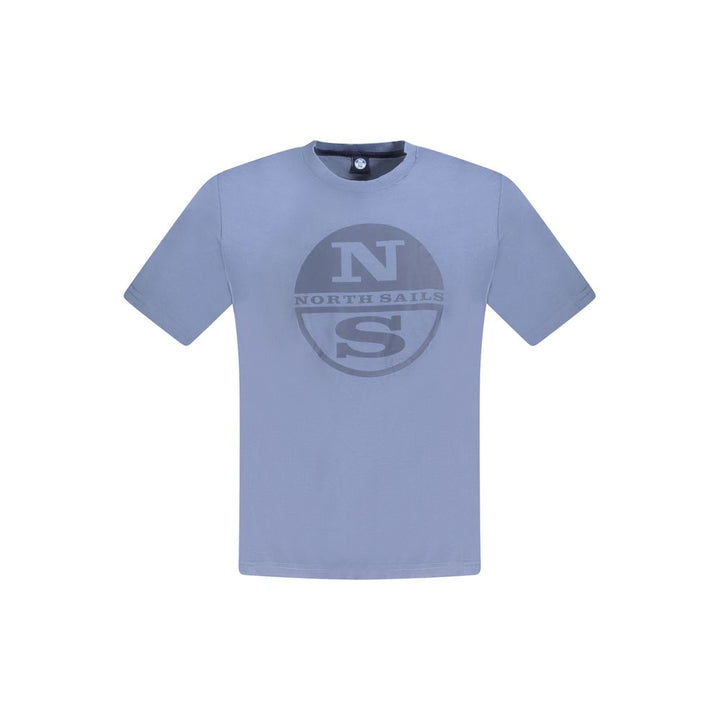 North Sails Blue Cotton Men T-Shirt