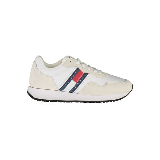 Tommy Hilfiger White Leather Men Sneaker