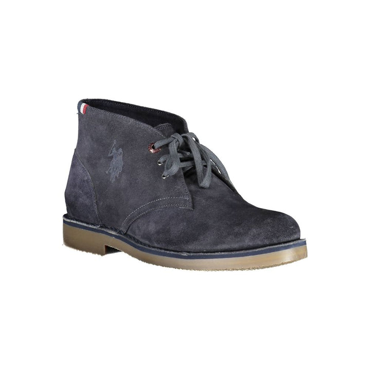 U.S. POLO ASSN. Blue Leather Men&
