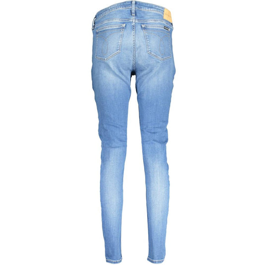 Calvin Klein Azzurro Cotton Women Jeans