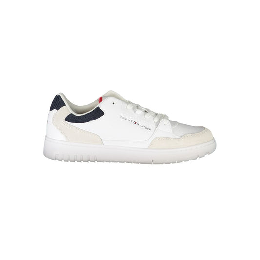Tommy Hilfiger White Polyester Athletic Sneakers