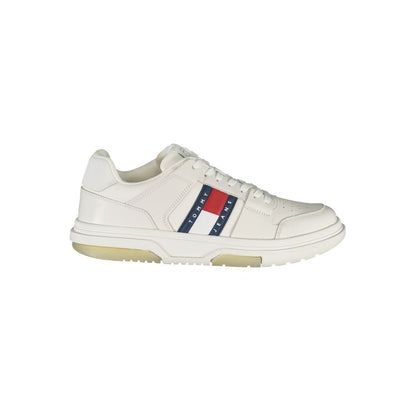 Tommy Hilfiger White Polyester Athletic Sneakers