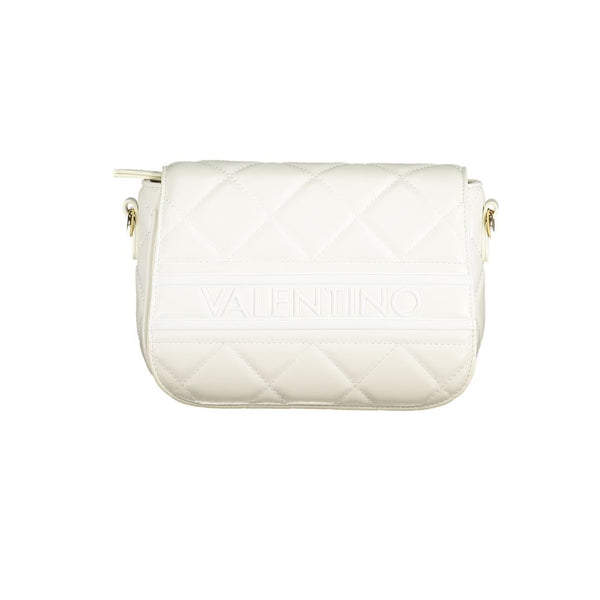 Mario Valentino - Bianco Polyurethane Women’s Bag with Adjustable Shoulder Strap