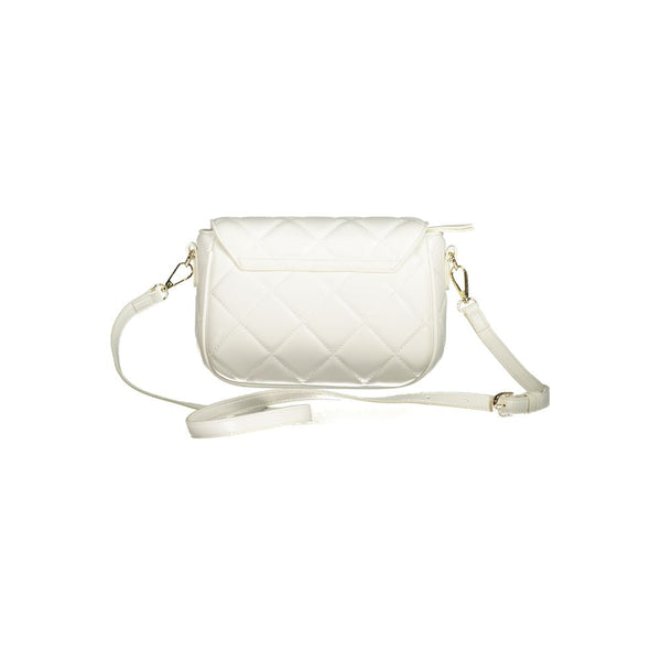 Mario Valentino - Bianco Polyurethane Women’s Bag with Adjustable Shoulder Strap