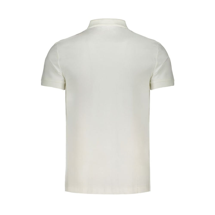 Calvin Klein White Cotton Mens Polo Shirt