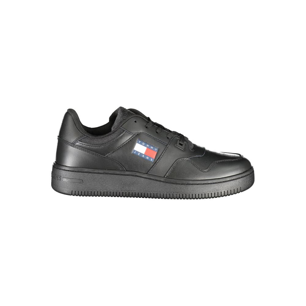 Tommy Hilfiger Black Polyester Athletic Sneakers