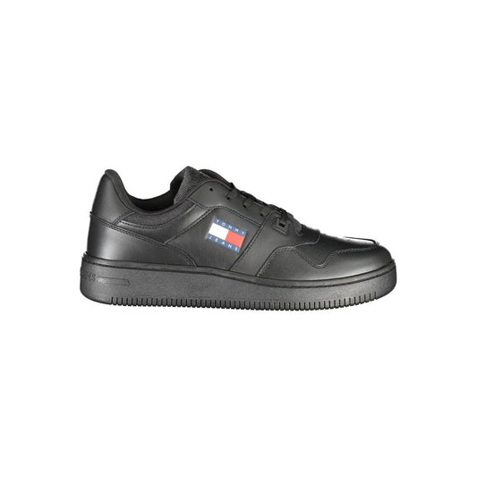 Tommy Hilfiger Black Polyester Athletic Sneakers