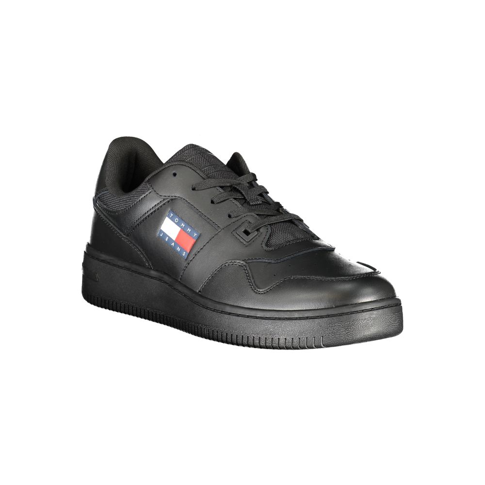 Tommy Hilfiger Black Polyester Athletic Sneakers