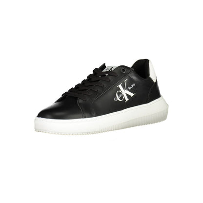 Calvin Klein Nero Leather Men Sneaker