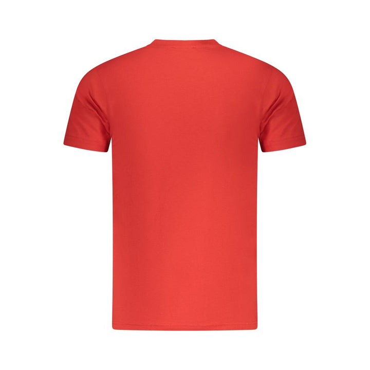 Cavalli Class Rosso Cotton Men T-Shirt