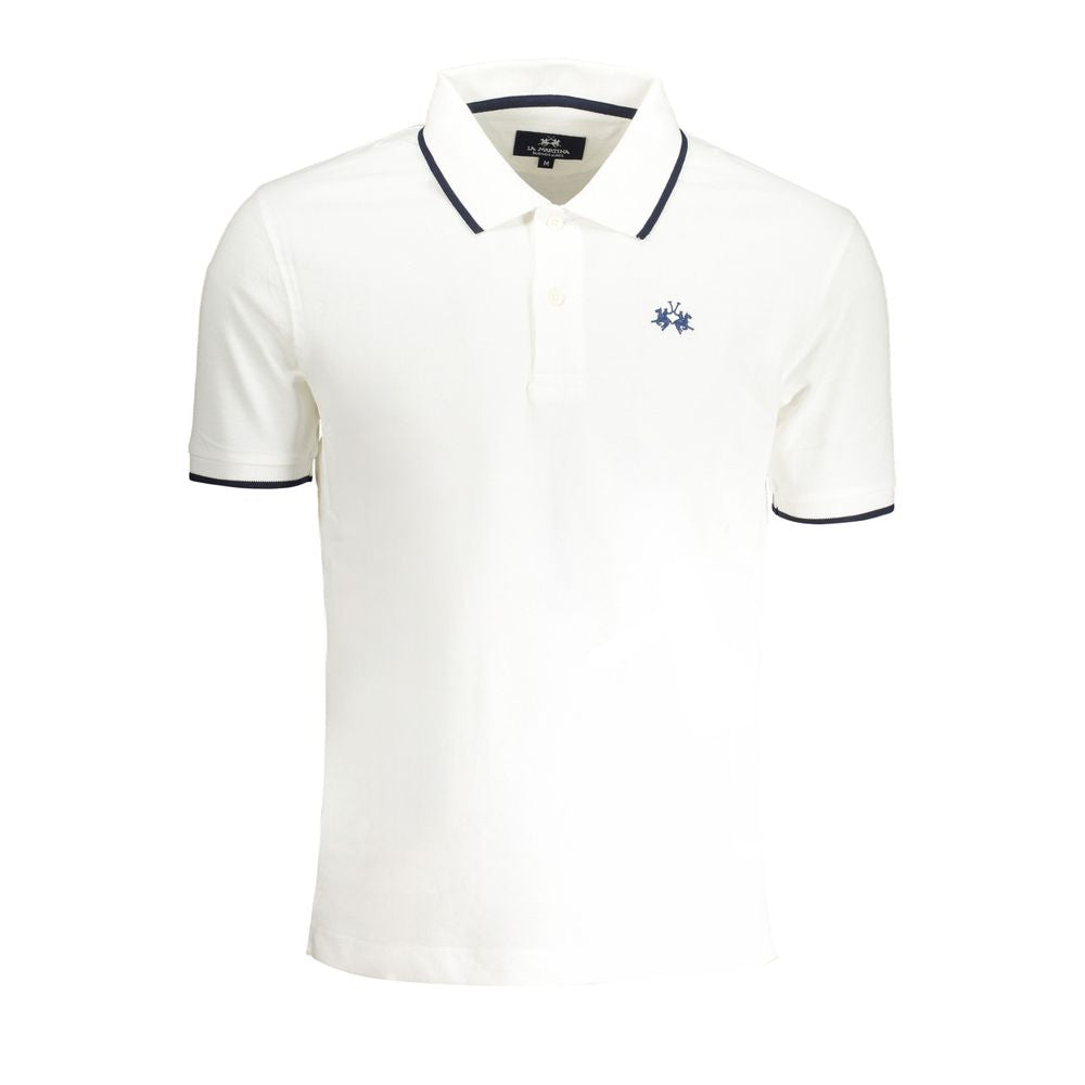La Martina White Cotton Men&