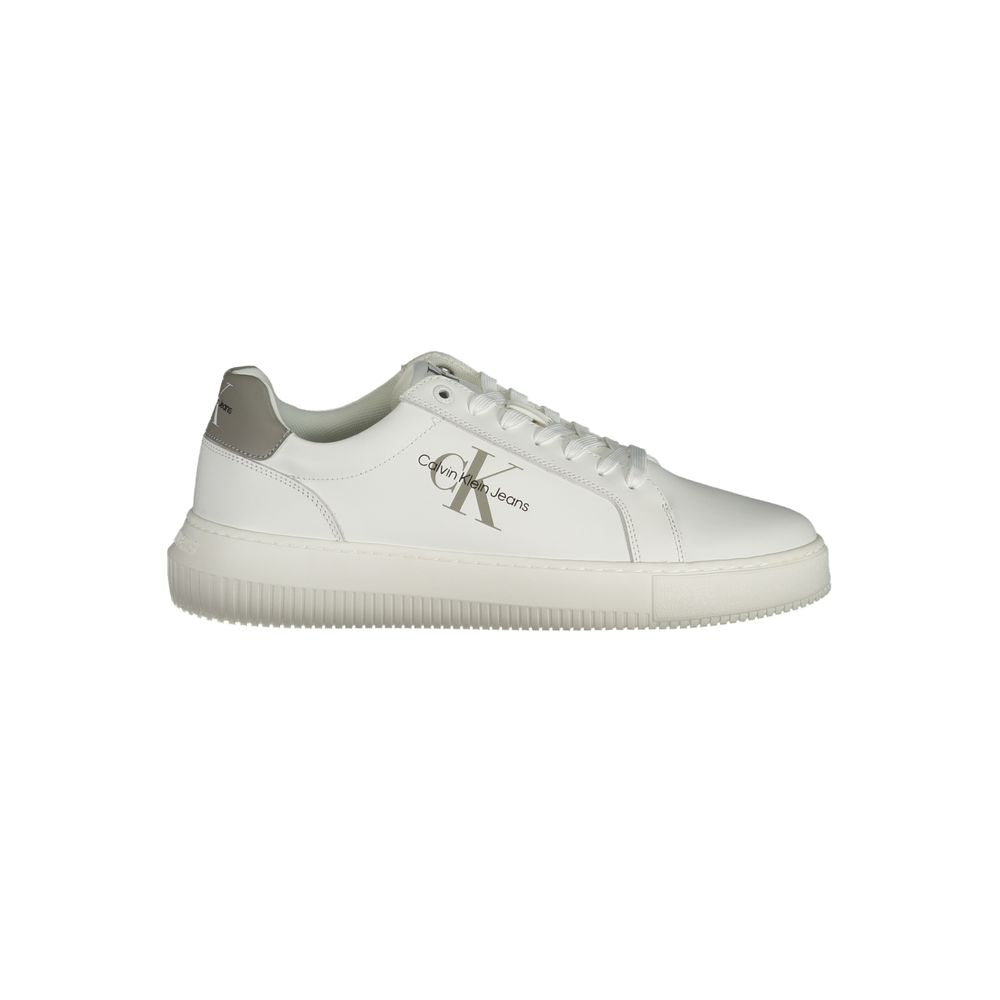 Calvin Klein White Leather Men&