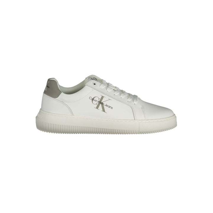 Calvin Klein White Leather Men&