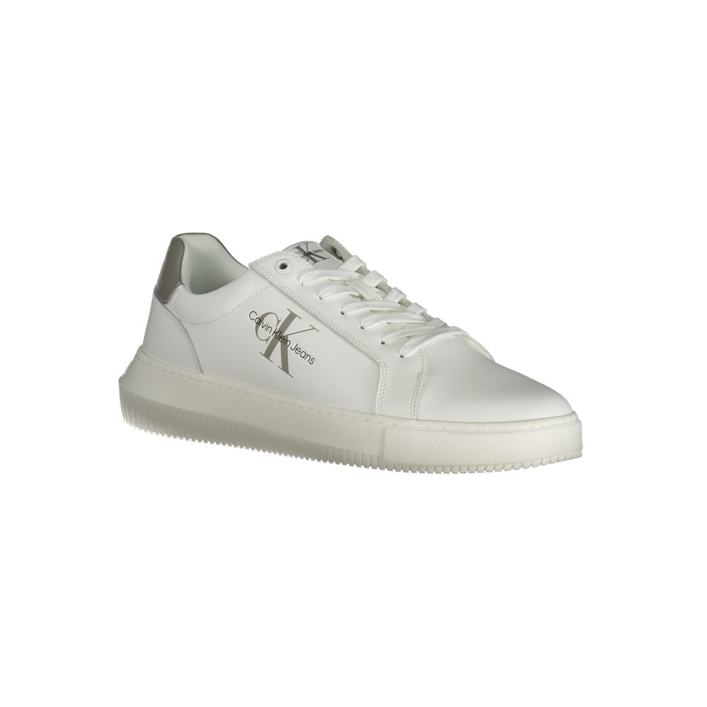 Calvin Klein White Leather Men&