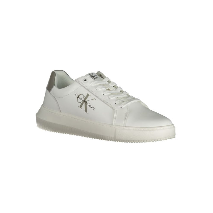 Calvin Klein White Leather Men&