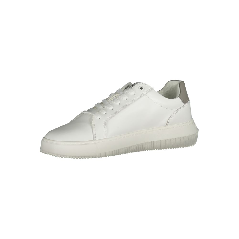 Calvin Klein White Leather Men&