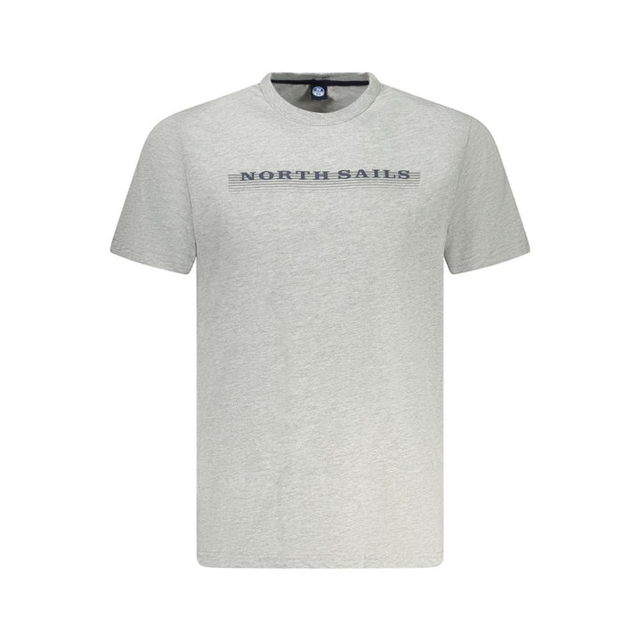 North Sails Brown Cotton Men T-Shirt