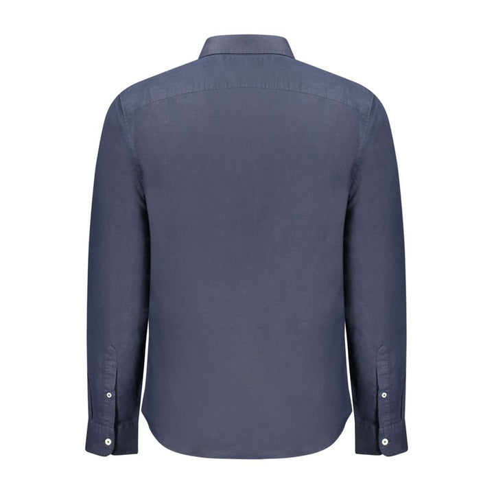 Timberland Blue Linen Men Shirt