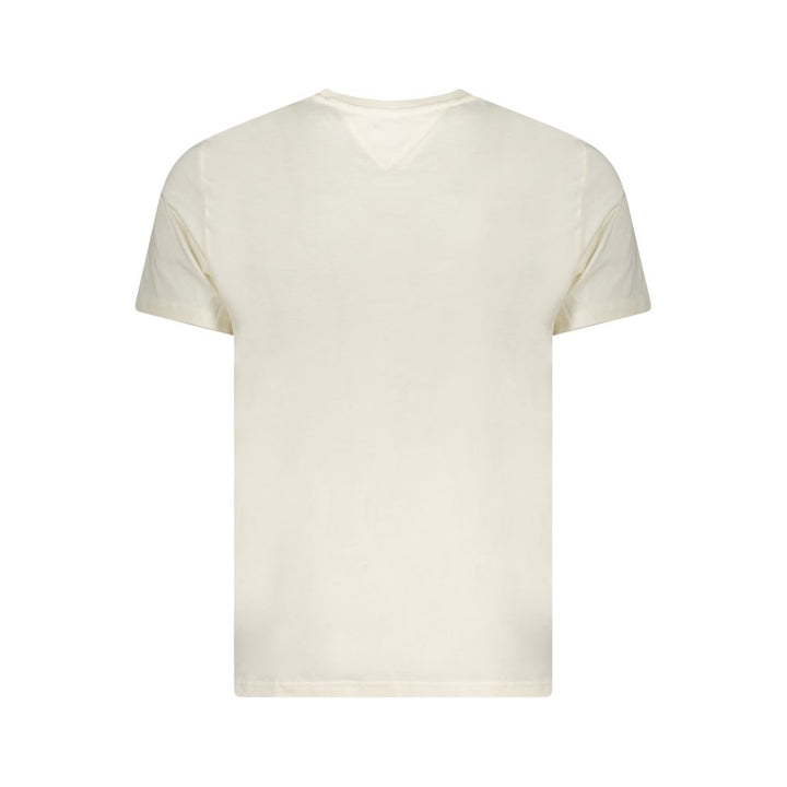 Tommy Hilfiger Beige Cotton Men T-Shirt