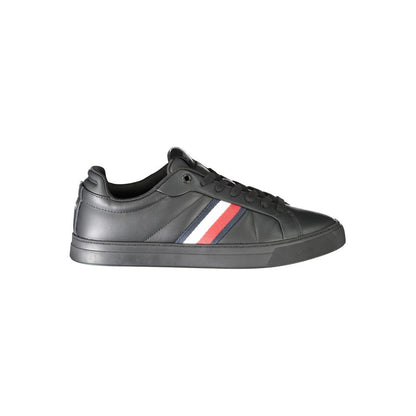 Tommy Hilfiger Black Polyester Athletic Sneakers