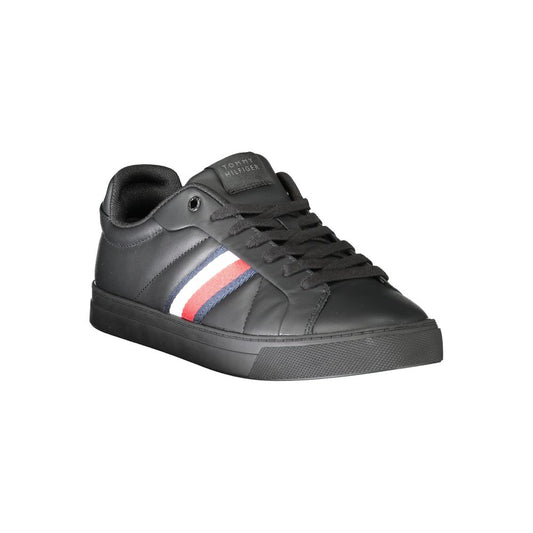 Tommy Hilfiger Black Polyester Athletic Sneakers