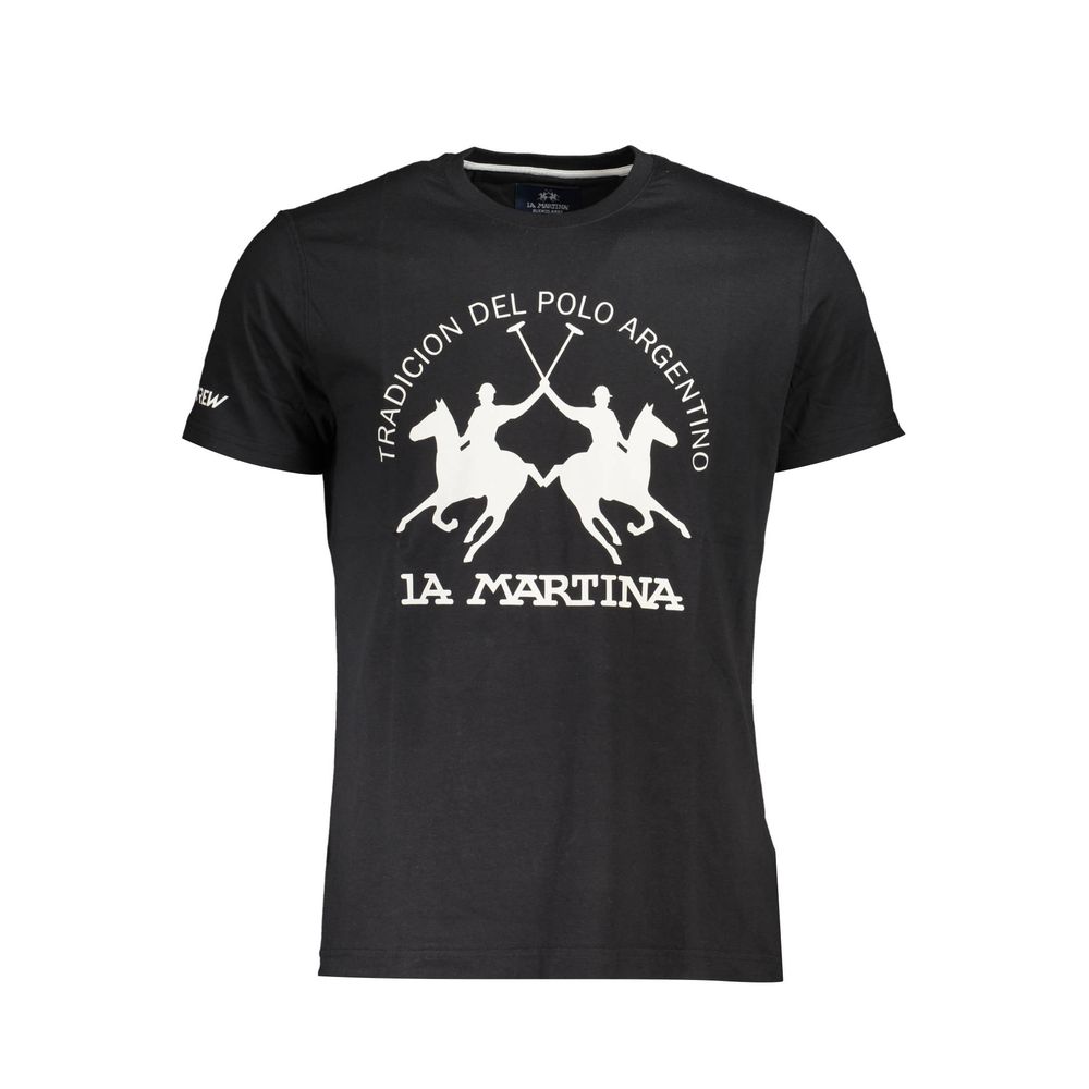 La Martina Black Cotton Men&