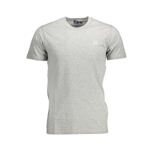 Sergio Tacchini Grigio Cotton Men T-Shirt