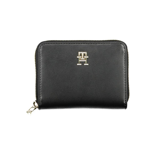 Tommy Hilfiger Black Polyurethane Women Wallet