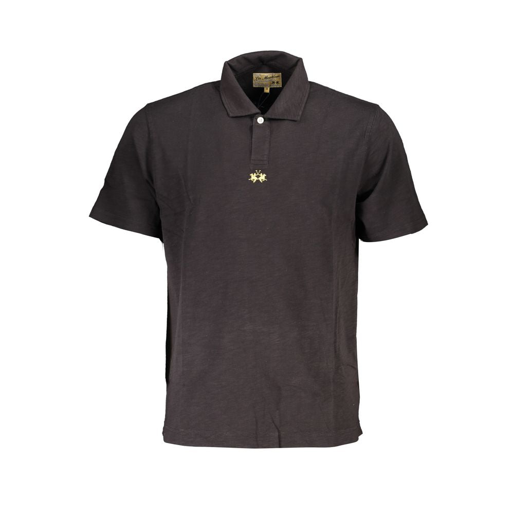 La Martina Black Cotton Men&