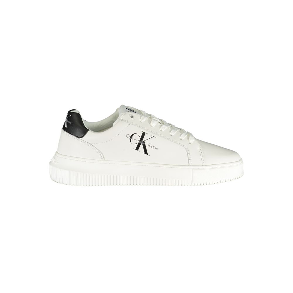 Calvin Klein White Polyester Athletic Sneakers