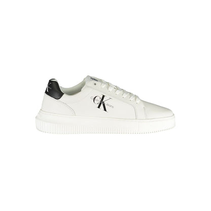 Calvin Klein White Polyester Athletic Sneakers