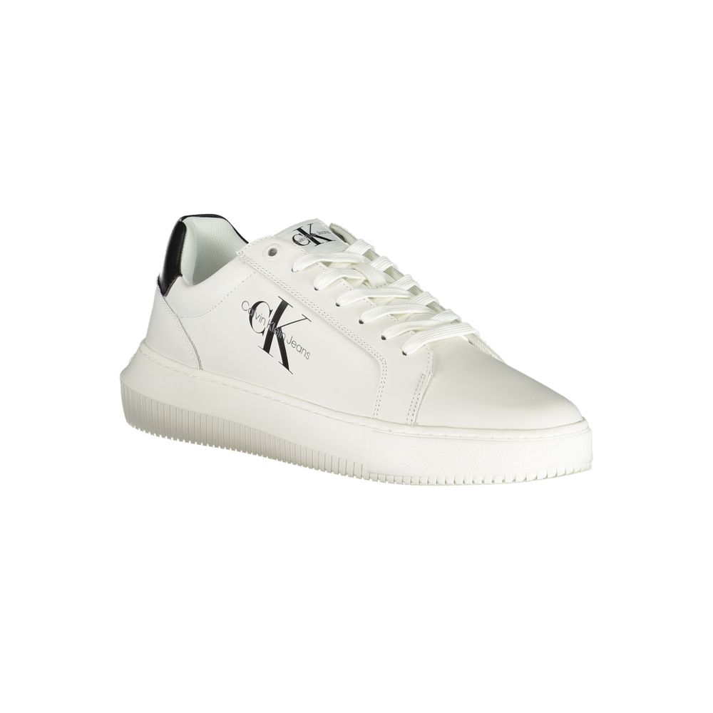 Calvin Klein White Polyester Athletic Sneakers