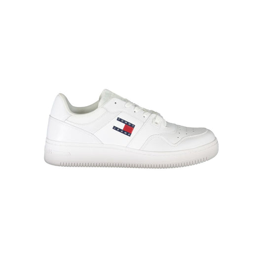 Tommy Hilfiger White Polyester Athletic Sneakers